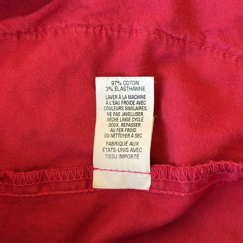 Nili Lotan Paris Pant Red Size 6 EUC - Picture 5 of 8